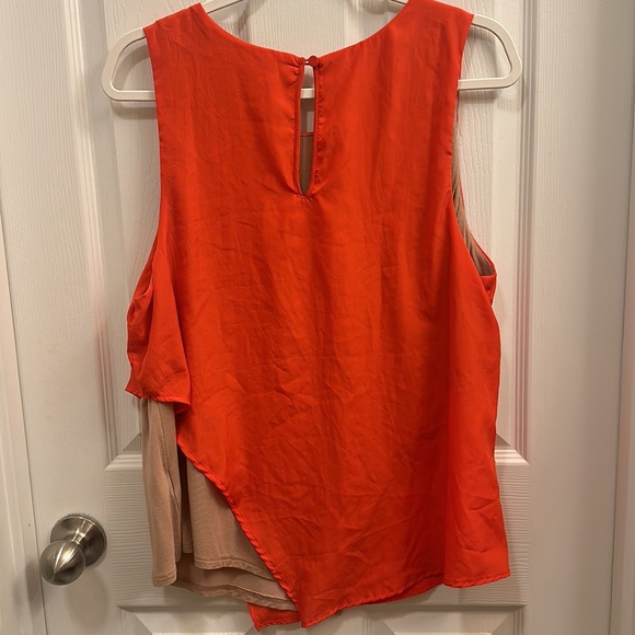 BORDEAUX women’s split color sleeveless top - Picture 6 of 8